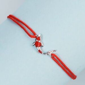“Koi Fish” Nishikigoi Spotted Brocaded Curved Carp Japanese Lily Pond Bracelet